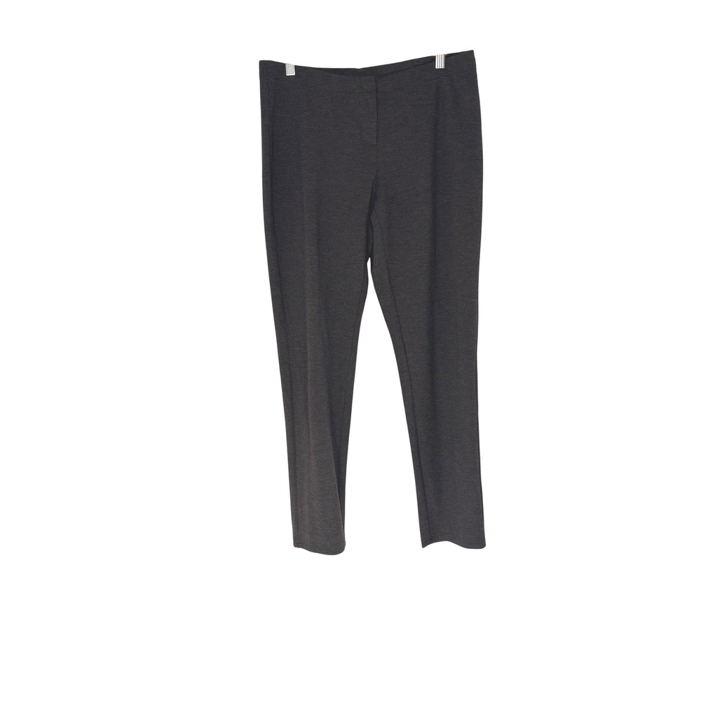 J. Jill Pans Charcoal Gray Skinny Leg Office Work Career Business 12 Petite